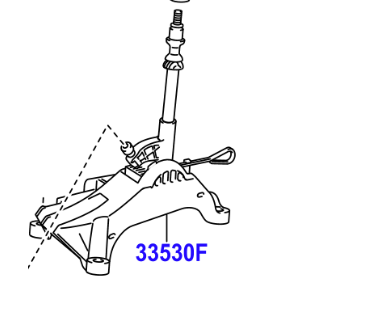 Toyota IQ (2008-2014) Shift Lever assembly