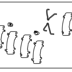 Toyota Camry 2019-2021 Front Brake Shim Kit