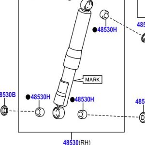Toyota Hilux 2020-2021 - LH SHOCK ABSORBER