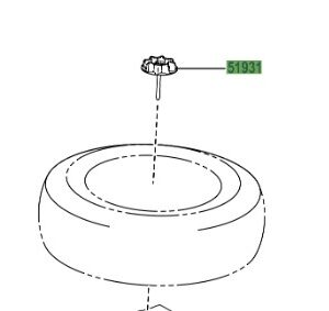 Toyota Rav4 2018-Present Spare wheel bolt