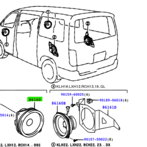 Toyota Hiace (2006-2008) Front Speaker