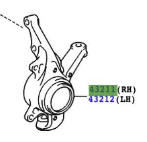 Toyota Yaris 2001-2005 Steering Knuckle RH