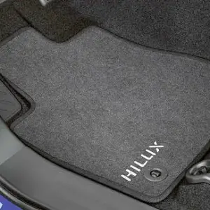 Toyota Hilux (2011-2015) Floormats, Textile Anthracite Velours 830g, full set