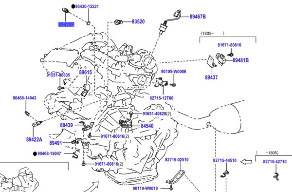 Toyota Avensis 2008-2018 Sensor, Temperature - Image 2