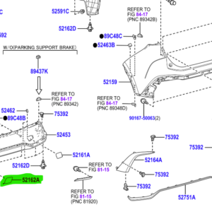 Toyota C-HR (2023-Present) Rear LH Tow Eye Cover