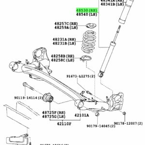 Toyota Alphard (2008 - 2015) Rear shock absorber (RH/LH)
