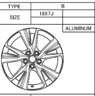 Toyota C-hr (2023 - present) Alloy Wheel Type B - Image 2